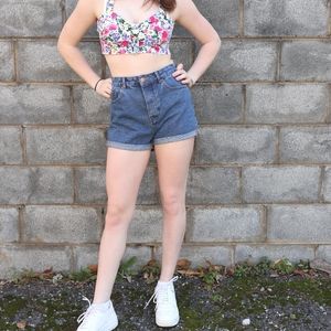 Forever 21 High Rise Denim Shorts NWT Size 28 NEW